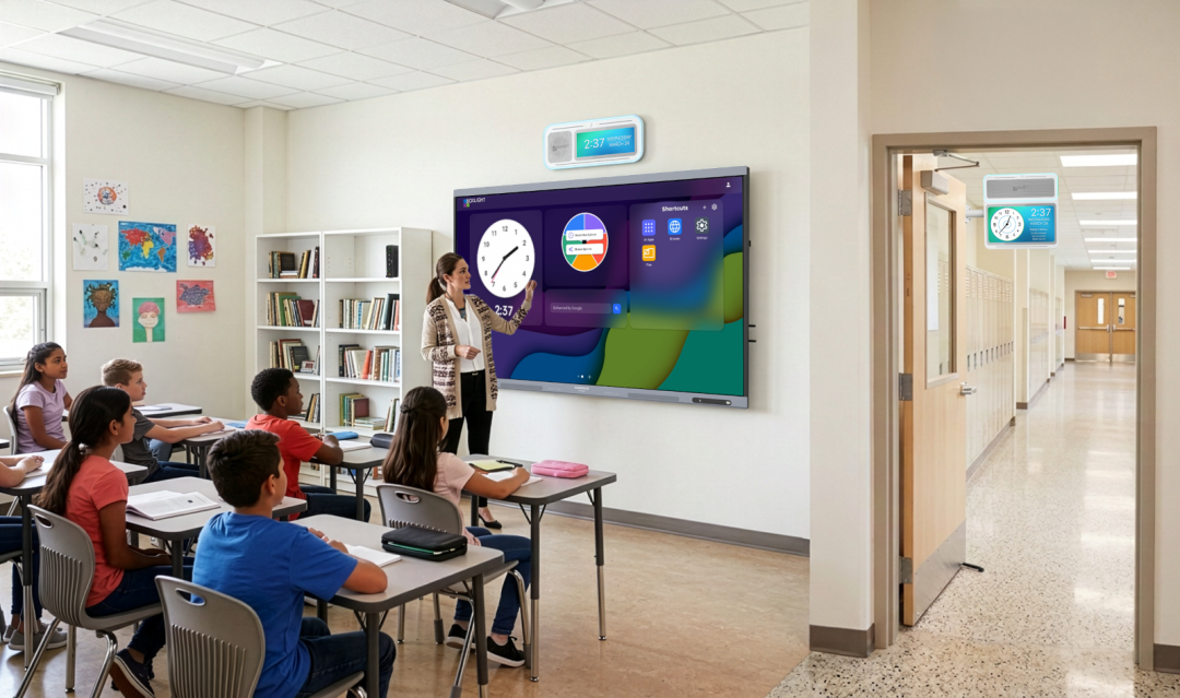 Clevertouch Focus displays in a school